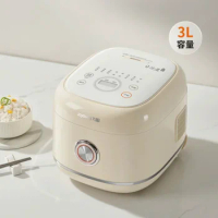Compact Joyoung 30N1 Rice Cooker 3L Non-coating Inner Pot Mini Rice Cooker for 2-3 People Stainless Steel Rice Cooker