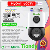 Tiandy TC-H6 6MP Dual Lens (3MP+3MP) Color Maker Wireless Wifi IP Camera CCTV PTZ Audio - TC-H363N