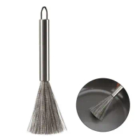 Dish Brush with Non Slip Handle Multifunctional Scrub Brush Pot Brush Pot Pan Cleaning Brush for Pans Stoves Cast Iron Skillet