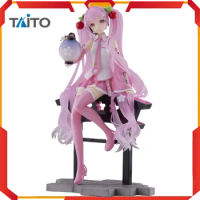 TAITO Original Virtual Singer Anime Hatsune Miku Sakura Miku Hand Lantern Action Figure Toys for Kids Gift Collectible Model