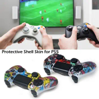 New Game Controller Cases Silicone Rubber Cover Case For PlayStation 5 Controller Gamepads Skin Scratchproof Protactive Decal