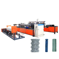Best Price PVC Coated Cyclone Wire Diamond Mesh Chain Link Fence Machine Factory Price