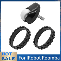 Penggantian roda hadapan dan TiresSkin untuk IRobot Roomba I7, E5, E6, 500, 600, 700, 800, 900 Siri,