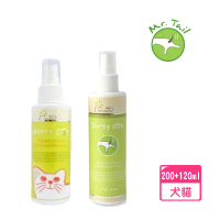 【Mr.Tail 尾巴先生】犬用 / 貓用純天然除蚤驅蟲噴劑200ml+120ml各1入