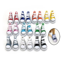 1Pair 3.5CM Fashion Mini Casual Doll Canvas Shoes For BJD Dolls Sneakers Shoes Boots Dolls Accessories Finger Dance Toy Shoes
