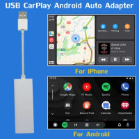 Owtosin CarPlay Auto Dongle Adapter USB for Android Car GPS Navigation Autoradio Apple iOS Phones Android Smartphone