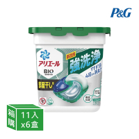 P&amp;G ARIEL 4D超濃縮抗菌凝膠洗衣球-6盒/箱(日本境內版/盒裝)