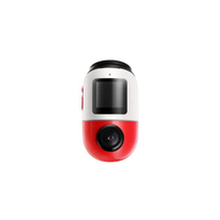 กล้องติดรถยนต์อัจฉริยะ สามารถหมุนได้ บันทึกภาพได้ถึง 360 องศารุ่นX200 สีแดง