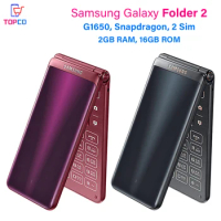 Samsung Galaxy Folder 2 G1650 16GB ROM Snapdragon Quad Core 3.8" 8MP&5MP 2GB RAM Folder2 4G LTE Orig