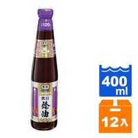 黑龍 冬梅級 黑豆蔭油(膏油) 400ml (12入)/箱【康鄰超市】