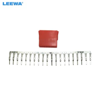 LEEWA Auto Car Audio CD player Connector 20pcs Terminal Pins Socket for Volkswagen Audi Skoda CD/DVD DIY Plug Changer #CA1765