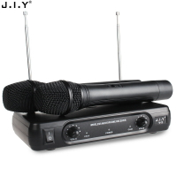 JIY無線麥克風一拖二功放咪 家用K歌電視電腦舞臺音響KTV話筒【博野家居】
