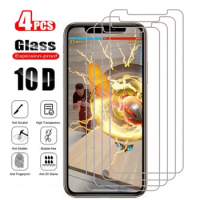 4Pcs Protective Glass For Apple iPhone 13 14 12 mini 11 Pro Max Tempered Screen Protector iPhone X XR XS Max SE 2022 Glass Film