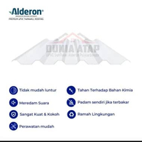 Atap Alderon Transparan TP / Alderon Polycarbonate 6m 1 lembar