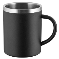 《REFLECTS》不鏽鋼馬克杯(黑350ml) | 水杯 茶杯 咖啡杯 露營杯 不銹鋼杯