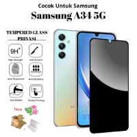 Anti Spy Kaca For Samsung A34 5G Super Glossy Tebal Dan Kuat Tempered Glass Privacy-Antigores Privas