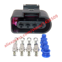 1 Set 4 Pin Wire Cable Harness Waterproof Connector 3.5 Series Automobile Ignition Coil Socket For VW Audi 8K0 973 724