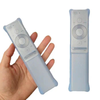 Silicone Cover Case for Samsung BN59-01265A/01272A Remote Control Transparent QLED TV Remote Protector for BN59-01272A Cover