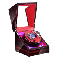 Led automatic watch winder box watch winder for display mechanical watch as christmas gift