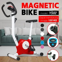 SN - BG SPORT Sepeda Statis Fitness Spinning Bike Excerice YS02 Alat Gym Fitness Rumahan RED-YS02