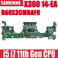 DA0X3CMBAF0 For HP SPECTRE X360 14-EA Laptop Motherboard With i7-1165G7 CPU RAM 8GB 16GB M22176-601 M22176-001 100% test OK
