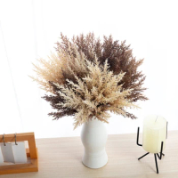 Artificial Plant Plastic Handle Immortal Wheatgrass Garden Potted Home Living Room Party Dining Table Decor Supplies Fake Flower