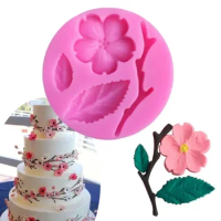 Kitchen Baking Tools Peach Blossom Cherry Blossom Assembled Silicone Mold Aromatherapy Plaster DIY Creative Epoxy Baking Mold