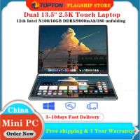 Top-end Exquisite Lenovo Yoga Book 9i Laptop PC With Dual 13.3 Inch 2.8K  Touch Screen 13th Gen i7 16GB 1TB SSD3xThunderBolt