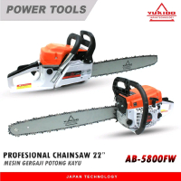 [YUKIDO] BAR BAJA !!! Mesin ChainSaw 22 In 2 Tak Gergaji Potong Pohon Kayu Chain saw / Senso / Sinso