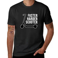Faster harder scooter T-Shirt tees cute clothes Men's cotton t-shirt