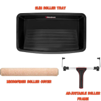 Renomax Set Penggulung Cat 18 Inch Paint Roller Kit -18 Paint Roller Tray, Wide Paint Roller 18 Inch