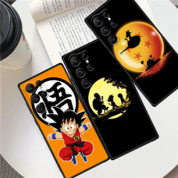 Anime D-Dragon Balls For Samsung Galaxy S23 S22 S21 S20 FE S10 S9 S10E S8 Plus Ultra Lite 5G Black Phone Case