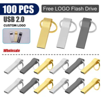 100pcs/lot USB 2.0 Flash Drive 64GB 32GB Pen Drive Memory Stick Pendrive 4GB 8GB 16GB U Disk Thumb Flash Disk Gift Free laser