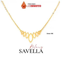 Kalung Emas Mas Asli Model Rantai Savella J5 Ismoyo