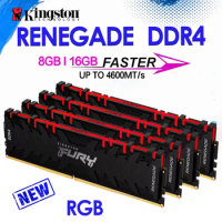 Kingston DDR4 3200 3600 MHz 8GB 16G RGB Memory FURY Renegade D4 AMD Intel CPU Desktop Motherboard Ram PC 1.2V DIMM 288 Pin New