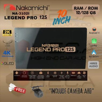 Nakamichi LEGEND PRO 12S 10" inch RAM 12/128 GB Head Unit Android NA-3102i 4K Tape Mobil 12 S + Came