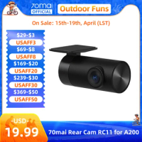 70mai Rear Cam RC11 for 70mai Dash Cam A200 Car DVR Rearview Dash Cam Support Parking Recording