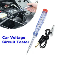 Universal Car Light Circuit Tester Lamp Voltage 6/12/24V Carbon Steel Test Pen Detector Motorcycle Circuit Voltage Tester