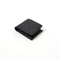 Dompet COACH CC MONOGRAM BLACK WALLET 100% ORIGINAL 11X9CM