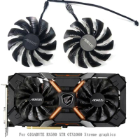 95mm 4PIN 12V PLD10015B12H T129215BU GeForce GTX 1060 GPU fan for GIGABYTE RX580 XTR GTX1060 Xtreme card as replacement cooling