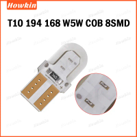 【ลดราคา】หลอดไฟ LED T10 194 168 W5W COB 8 ชิป 1 วัตต์ แคมบัส ซิลิโคน สว่างมาก ไฟเลี้ยวข้าง ป้ายทะเบีย