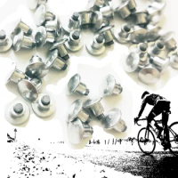 350pcs 6.5mm/0.26" Pointed &amp; Concave Carbide Tips Aluminum Fatbike Shoes Spikes for Cycling Hiking Mountain Snow Tire Studs