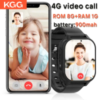 8GB+1GB Kids Smart Watch 4G GPS Video Call SOS IP67 Waterproof Children Smartwatch Call Back Monitor Tracker Phone Watch 900mah.