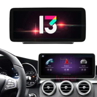 8+128G 10.25'' Gps Navigation Android 13.0 for Mercedes Benz C-class W205 2015-2018 Car Radio Wireless Carplay Android Auto