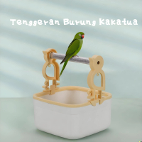Bekalan Mainan Burung Parrot Perch Aksesori Sangkar Burung Kayu Kunyah Burung Cakar Burung Kayu Peng