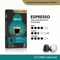 Kopi Premium Excelso Unakaffe System Coffee Capsule 12 Pods Arabica, Robusta Gold, Bali Kintamani, E