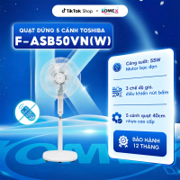 Quạt đứng Toshiba F-ASB50VN(W) Công Suất 55W Lượng gió mạnh mẽ