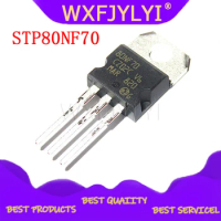 10pcs/lot STP80NF70 80NF70 TO-220 MOSFET controller 80A 70V EMU new original Immediate delivery
