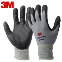 3M Work Gloves Comfort Grip wear-resistant Slip-resistant Gloves Anti-labor Safety Gloves Nitrile Rubber Gloves Comfortable