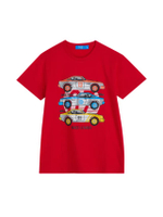 เสื้อยืดเด็กผู้ชาย พิมพ์ลาย Race Leader